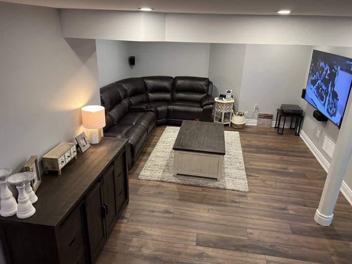 Basement Converted into a Home Theater Mississauga